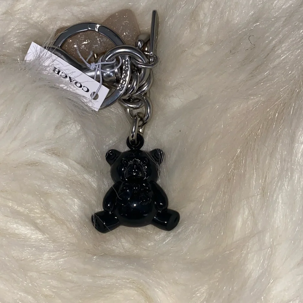 Bear and Bow Bag Charm